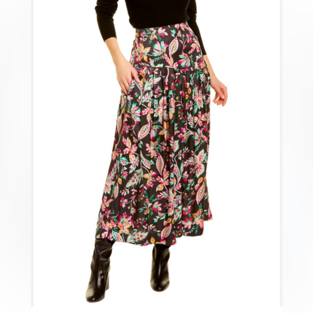 Isabel Marant Étoile Bella Floral Printed Midi Skirt Size 38 (Medium)